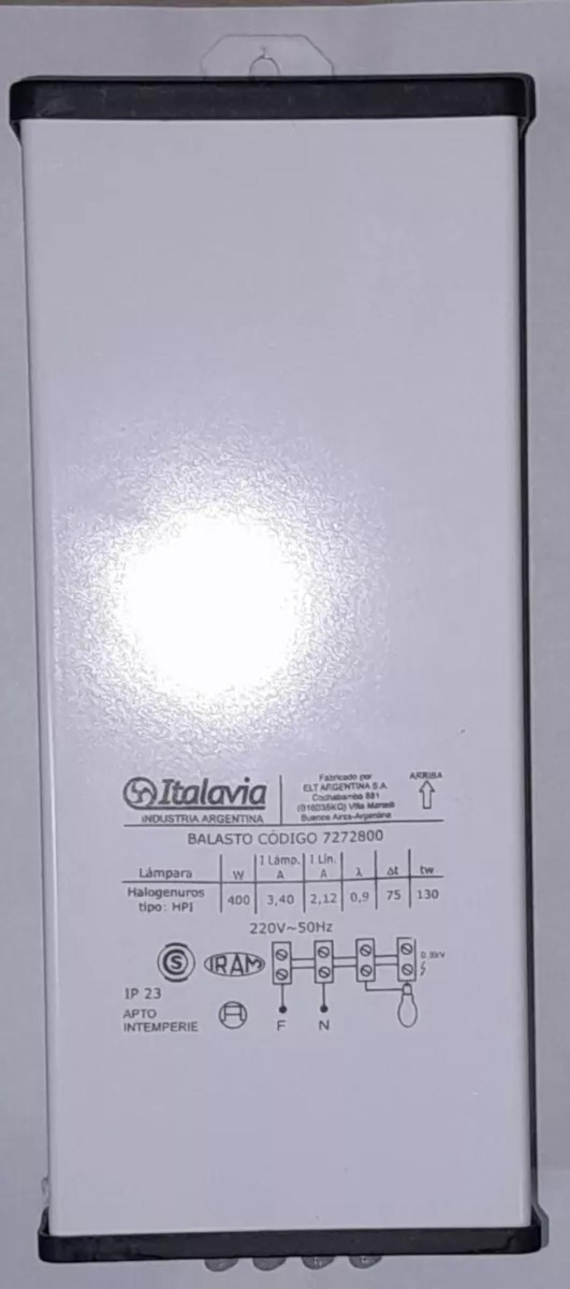 BALASTO M-H 400 W EXTERIOR // BHM3024