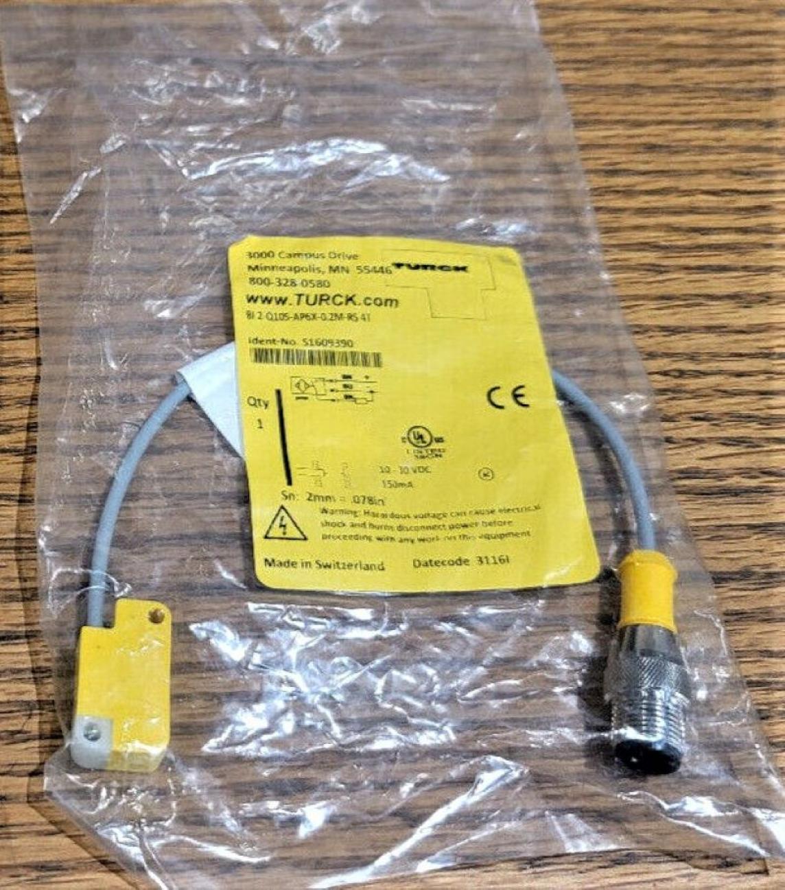 INDUCTIVO RECTANGULAR // BI2-Q10S-AP6X-0,2M-RS4T 