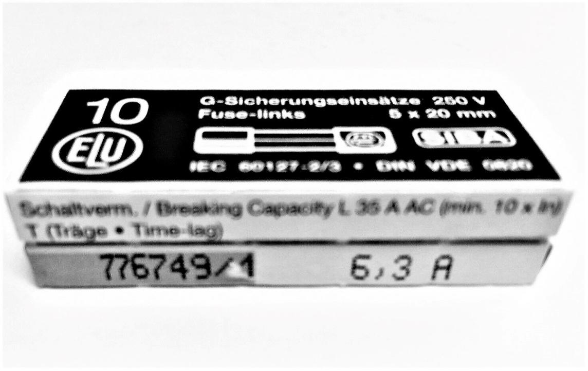 FUSIBLE // FUSE LINKS-5X20-6,3A_PACKX10U