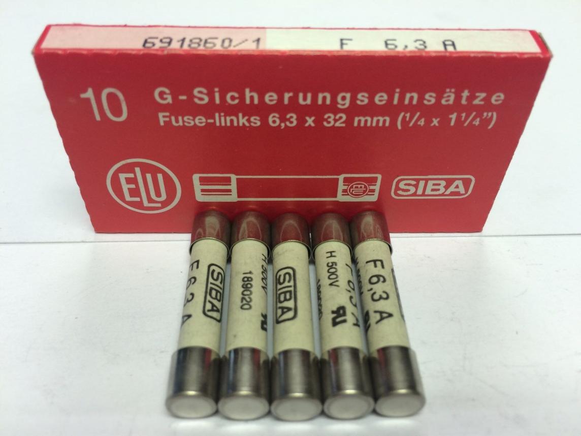 FUSIBLE // FUSE LINKS-6,3X32-6,3A_PACKX10U