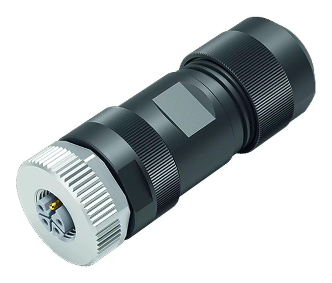 V15L-G-BK  CONECTOR ARMABLE M12 // V15L-G-BK