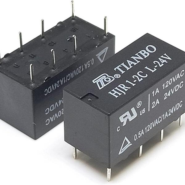 MINI RELES ENCHUFABLES // HJR1-2C-D24