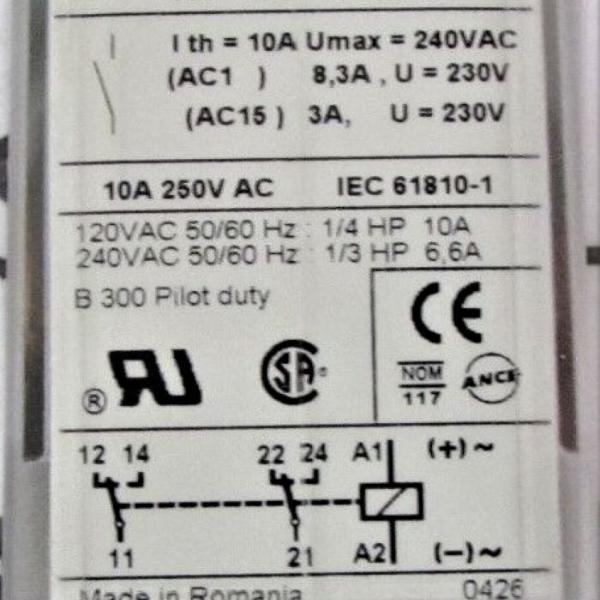 RELE 2 INVERSOR DC // RUN21D21BD- 24VDC